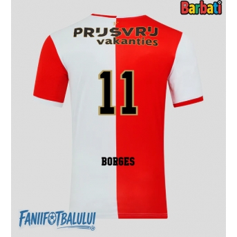 Feyenoord Goncalo Borges #11 Tricou Fotbal Replică 2025-26 Barbati Acasa